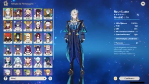 Genshin Impact - Ar53 , 7 Personagens T5 E 4 Armas T5