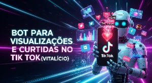 Bot Para Visualizações E Curtidas No Tiktok (Vitalicio) - Redes Sociais