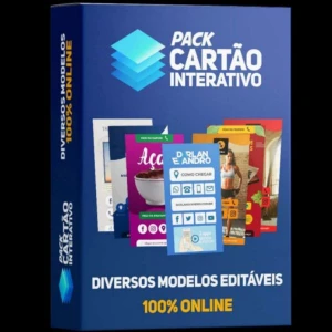 Pack Cartão Interativos  Diversos Modelos Editaveis - Digital Services