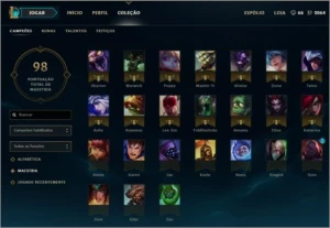 CONTA UNRANKED 45 CHAMPS - 6 SKINS - League of Legends LOL