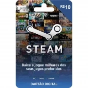 Gift Card Steam R$10,00 - Gift Cards