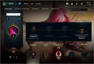 Conta bronze 3 com 26 champs e 11 skins - League of Legends LOL