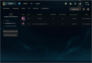 Conta bronze 3 com 26 champs e 11 skins - League of Legends LOL