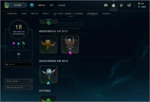 Conta League of Legends 120 skins+ LOL