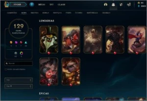 Conta League of Legends 120 skins+ LOL