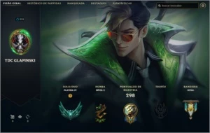 CONTA PLATINA IV COM 152 SKINS - League of Legends LOL