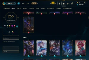 Unranked com TODOS os Champs e 255 Skins ( ADC / SUP / JG ) - League of Legends LOL