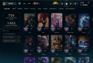 Unranked com TODOS os Champs e 255 Skins ( ADC / SUP / JG ) - League of Legends LOL