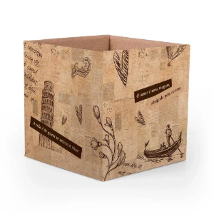 Cachepot Quadrado G - Viajantes - Pacote com 10 - Artesanato e Personalizados