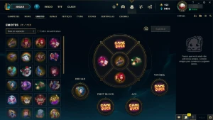 conta de lol com 95 skins - League of Legends