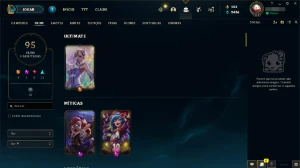 conta de lol com 95 skins - League of Legends