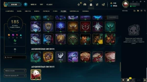 conta de lol com 95 skins - League of Legends