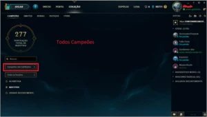 Conta League of Legends LOL