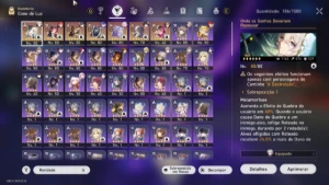 Comp CASTORICE e DOT,18 personagens 5 e 7 Cones de Luz 5 - Honkai: Star Rail