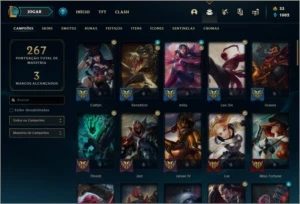 Conta ouro 4 com 51 skins e 66 champs - League of Legends LOL