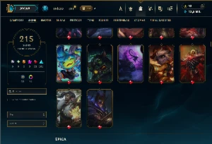 Ouro 3 com TODOS os champs e 215 Skins ( MID / TOP / JG ) - League of Legends LOL