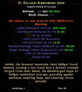 Hero siege 18 St. Hallgar's Bloodforged Aegis 6 sockets - Steam