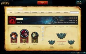 CONTA DE LOL UNRANKED+30 CAMPEÕES+4 SKINS - League of Legends