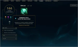 Vendo conta de LoL  Elo mestre - League of Legends