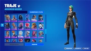 Conta Fortnite com várias skins.