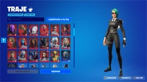 Conta Fortnite com várias skins.
