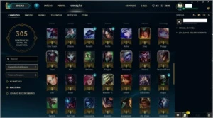 Conta League of Legends - 121 Campeões - Ouro 4 LOL