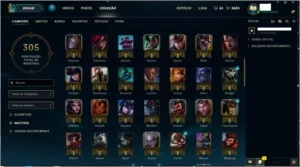 Conta League of Legends - 121 Campeões - Ouro 4 LOL