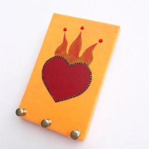Porta Chave Sagrado Coração - Artesanato e Personalizados