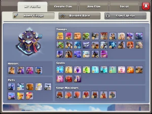 Conta Clash of Clans, CV15