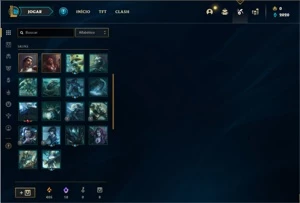 Conta platina 1 com 28 Champs e 5 Skins + 18 Fragmentos - League of Legends LOL