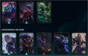 CONTA LOL - lvl 320 - 111 skins - Plat 3 - League of Legends