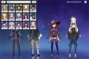 Conta AR22 Shenhe+Keqing+Mona - Genshin Impact