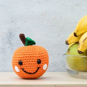 Laranja em Amigurumi - Artesanato e Personalizados