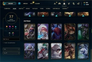 Conta Platina 2 com 45 Champs e 37 Skins - League of Legends LOL