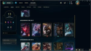 Conta League of Legends // Prata 3// +/-40Champ Skins Boas LOL