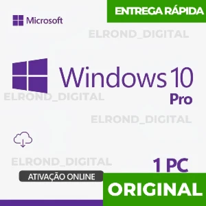 ⭐ Chave Vitalícia Ativação Windows 10 PRO ⭐ - Softwares e Licenças