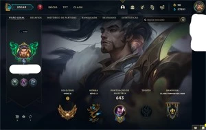 Conta LOL TOP Main LVL 682+57kk de Essência Azul+290skins - League of Legends