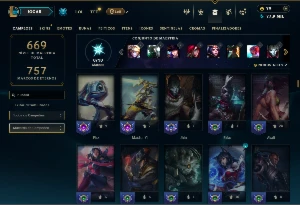 Unranked com TODOS os champs e 351 Skins - League of Legends LOL