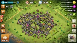 Conta Clash of CLans CV9 - 2.500 Gemas - 05 Construtores