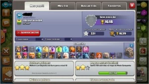 Conta Clash of CLans CV9 - 2.500 Gemas - 05 Construtores