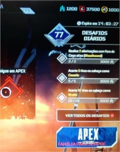 Conta Apex- Xbox one
