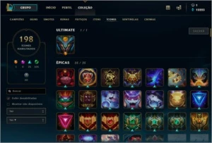 CONTA LEAGUE OF LEGENDS, TODOS OS CAMPEÕES, 127SKINs LOL