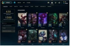 Vendo acc com 540 skins - League of Legends LOL