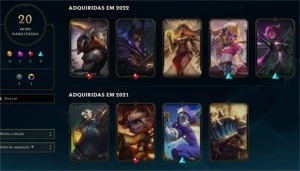 Conta platina 1 20 skins+ - League of Legends: Wild Rift LOL WR