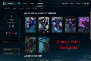 Conta Prata 4, Nv. 37 - League of Legends LOL