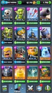 Clash royale 2 contas nv 11 e nv 10 troca de nick