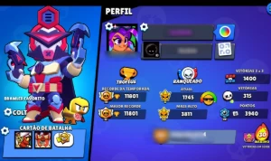 Contas Brawl Stars Super Raras(Colt Robo,Gemas E Skins De Hi