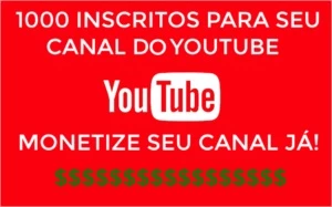 1000 INSCRITOS PARA SEU CANAL DE YOUTUBE ! MONETIZE JÁ $$$$$ - Redes Sociais