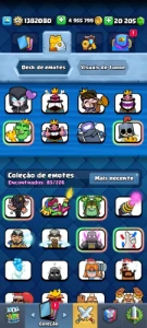 Todas cartas lvl 14, >5kk ouro, dezenas de fichas e muito + - Clash Royale
