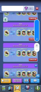 Todas cartas lvl 14, >5kk ouro, dezenas de fichas e muito +